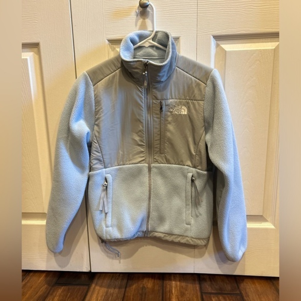 North Face Denali Fleece Jacket Blue Gray XS